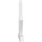 Ekena Millwork Kennewick Architectural Grade PVC Gable Bracket, 96"W x 52"H x 4"D x 6"F, 13/12 Pitch GBP096X52X0406KEN00 - alternate 2